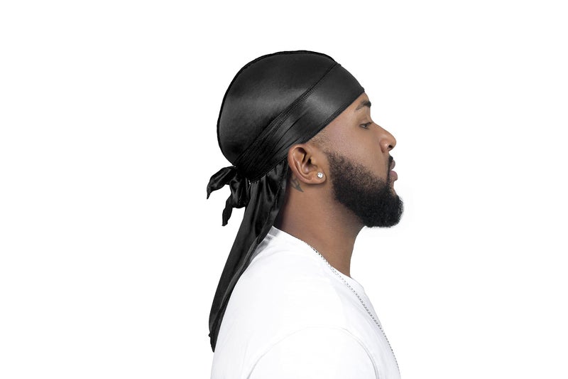 ForceWave 3 Pieces Silky Durags and 1 Wave Cap Pack for Men Waves, Moisture-Tech Fabric Satin Du-Rag - Image 2